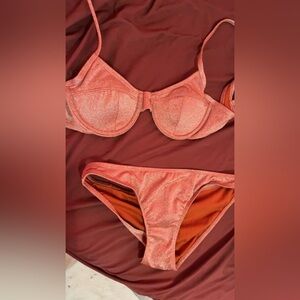 Shimmery Burnt Orange Bikini